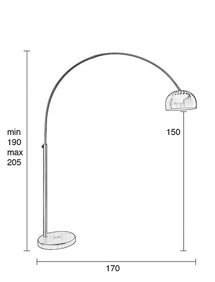 Bogenlampe aus Metall &#9733; Kundenbewertung "Sehr gut" &#9733; 10&euro; Rabatt für Neukunden &#9733; Schnell verschickt &#9733; Jetzt günstig kaufen bei car-Moebel.de