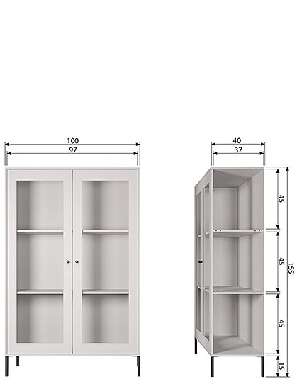 Xam Schrank von woood &#9733; Kundenbewertung "Sehr gut" &#9733; 12&percnt; Rabatt für Neukunden &#9733; Schnell verschickt &#9733; Günstig bei car-Moebel.de