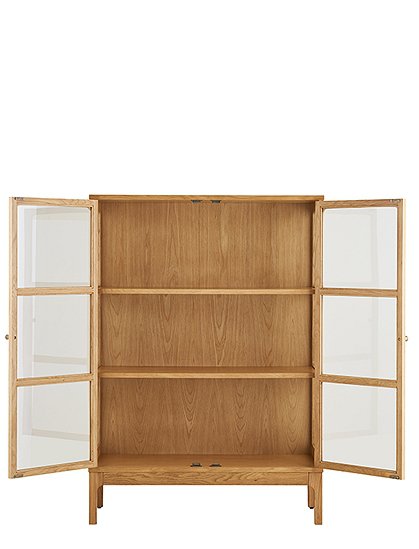 Vitrinenschrank Zamora, Eiche v. House Nordic ★ Kundenbewertung "Sehr gut" ★ 12&percnt; Rabatt für Neukunden ★ Schnell verschickt ★ Jetzt bei car-Moebel.de