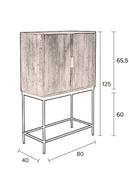 Schrank Saroo von Dutchbone &#9733; Kundenbewertung "Sehr gut" &#9733; 10&euro; Rabatt für Neukunden &#9733; Schnell verschickt &#9733; Jetzt günstig kaufen bei car-Moebel.de