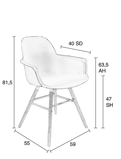 Schalenstuhl Albert Kuip von Zuiver &#9733; Kundenbewertung "Sehr gut" &#9733; 10&euro; Rabatt für Neukunden &#9733; Schnell verschickt &#9733; Günstig kaufen bei car-Moebel.de 