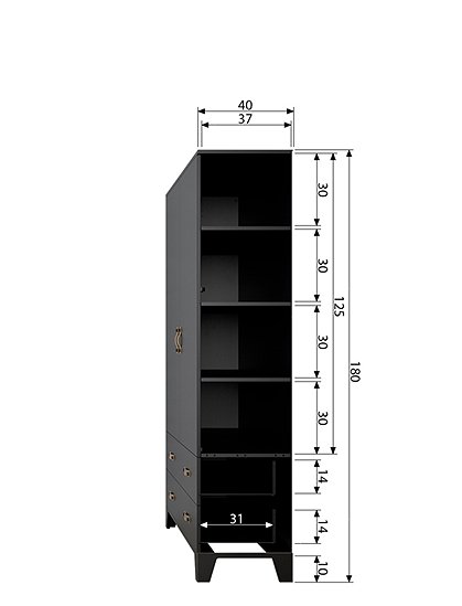 Garderobenschrank von woood &#9733; Kundenbewertung "Sehr gut" &#9733; 10&euro; Rabatt für Neukunden &#9733; Schnell verschickt &#9733; Günstig bei car-Moebel.de