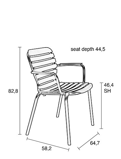 Stuhl Armlehnen Vondel von Zuiver &#9733; Kundenbewertung "Sehr gut" &#9733; 10&euro; Rabatt für Neukunden &#9733; Schnell verschickt &#9733; Jetzt kaufen bei car-Moebel.de