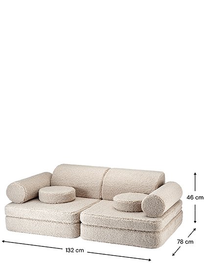 Modulares Kindersofa Settee von wigiwama &#9733; Kundenbewertung "Sehr gut" &#9733; 12&percnt; Rabatt für Neukunden &#9733; Schnell verschickt &#9733; Jetzt bei car-Moebel.de