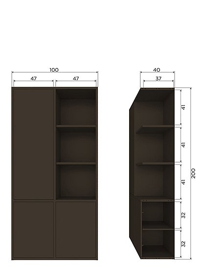 Merel Ablageschrank Kiefer von woood &#9733; Kundenbewertung "Sehr gut" &#9733; 12&percnt; Rabatt für Neukunden &#9733; Schnell verschickt &#9733; bei car-Moebel.de