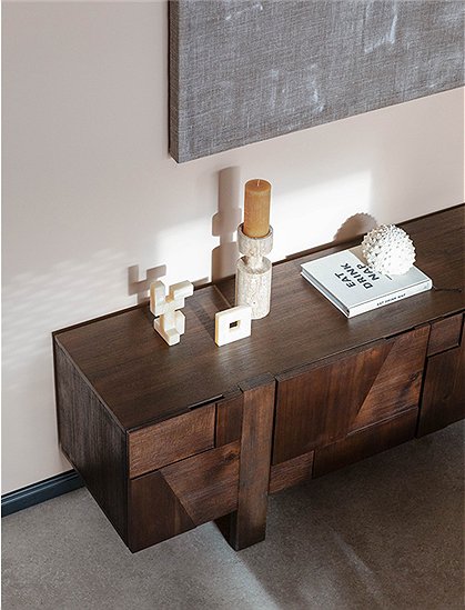 Sideboard Bruneau, 60x45x188 von Dutchbone ★ Kundenbewertung "Sehr gut" ★ 12&percnt; Rabatt für Neukunden ★ Schnell verschickt ★ Jetzt bei car-Moebel.de