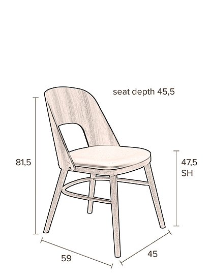 Stuhl von Dutchbone &#9733; Kundenbewertung "Sehr gut" &#9733; 10&euro; Rabatt für Neukunden &#9733; Schnell verschickt &#9733; Jetzt günstig kaufen bei car-Moebel.de