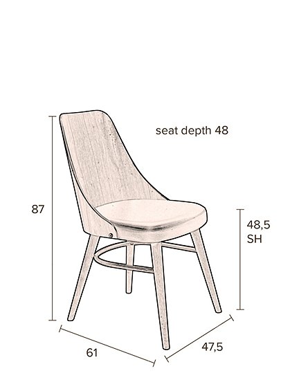 Stuhl Polster von Dutchbone &#9733; Kundenbewertung "Sehr gut" &#9733; 10&euro; Rabatt für Neukunden &#9733; Schnell verschickt &#9733; Jetzt günstig kaufen bei car-Moebel.de