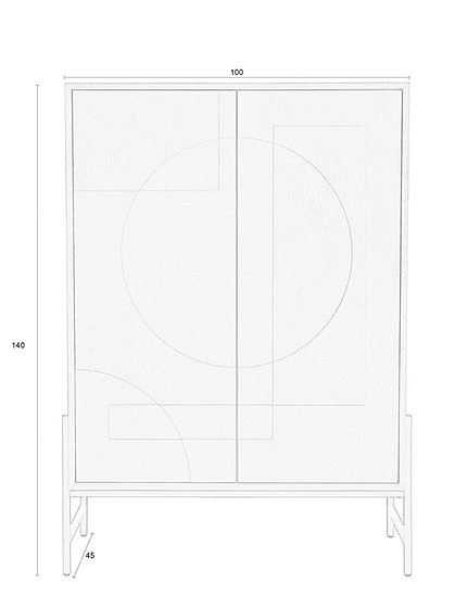 Schrank Faces, Eiche v.Zuiver &#9733; Kundenbewertung "Sehr gut" &#9733; 10&euro; Rabatt für Neukunden &#9733; Schnell verschickt &#9733; Jetzt günstig kaufen bei car-Moebel.de