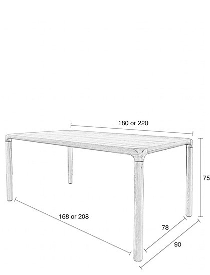 Tisch Storm 90x160/180/220, Zuiver &#9733; Kundenbewertung "Sehr gut" &#9733; 10&euro; Rabatt für Neukunden &#9733; Schnell verschickt &#9733; Jetzt kaufen bei car-Moebel.de