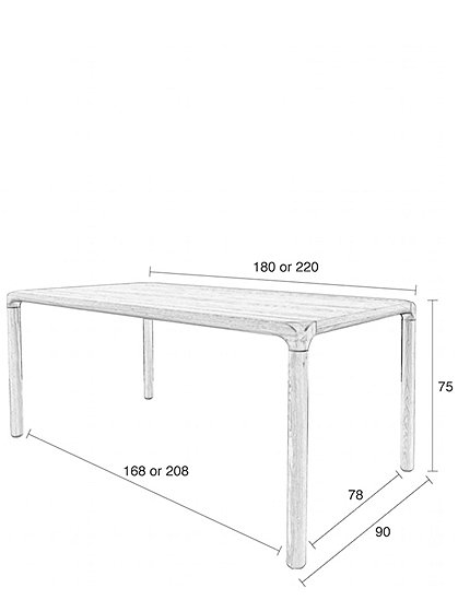 Tisch Storm 90x160/180/220, Zuiver &#9733; Kundenbewertung "Sehr gut" &#9733; 10&euro; Rabatt für Neukunden &#9733; Schnell verschickt &#9733; Jetzt kaufen bei car-Moebel.de