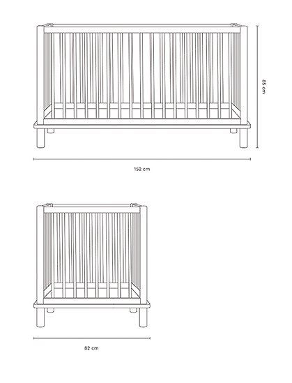 Babybett Latitude, Eichenholz von Nobodinoz &#9733; Kundenbewertung "Sehr gut" &#9733; 12&percnt; Rabatt für Neukunden &#9733; Schnell verschickt &#9733; Günstig bei car-Moebel.de