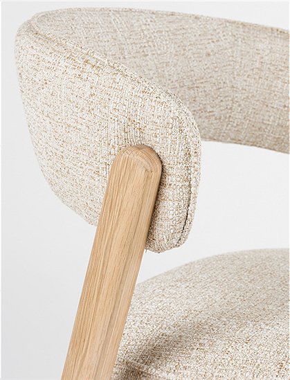 Stuhl Bright aus Eiche mit Textilbezug v. Zuiver ★ Kundenbewertung "Sehr gut" ★ 12&percnt; Neukundenrabatt ★ Schnell verschickt ★ Jetzt bei car-Moebel.de