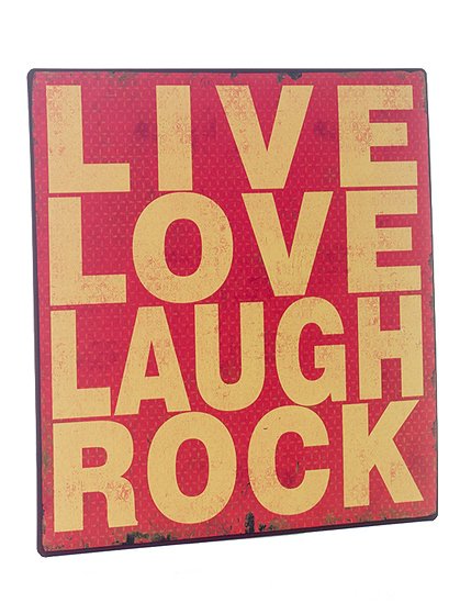 Metallschild Live Love &#9733; Kundenbewertung "Sehr gut" &#9733; 10&euro; Rabatt für Neukunden &#9733; Schnell verschickt &#9733; Jetzt günstig kaufen bei car-Moebel.de