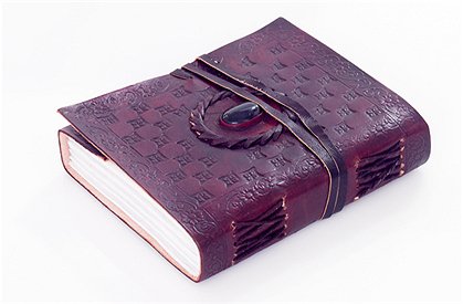 Reisetagebuch, Leder, braun 1