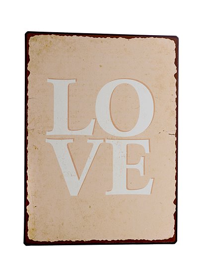 Metallschild LOVE &#9733; Kundenbewertung "Sehr gut" &#9733; 10&euro; Rabatt für Neukunden &#9733; Schnell verschickt &#9733; Jetzt günstig kaufen bei car-Moebel.de