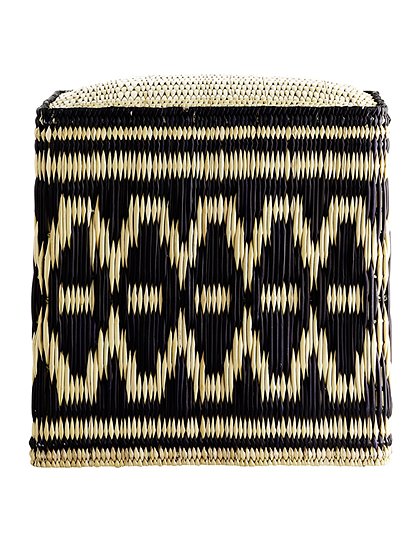 Pouf natur / schwarz von Tine K Home &#9733; Kundenbewertung "Sehr gut" &#9733; 10&euro; Neukundenrabatt &#9733; Schnell verschickt &#9733; Günstig kaufen bei car-Moebel.de