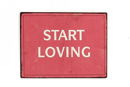 Metallschild start loving &#9733; Kundenbewertung "Sehr gut" &#9733; 10&euro; Rabatt für Neukunden &#9733; Schnell verschickt &#9733; Jetzt günstig kaufen bei car-Moebel.de