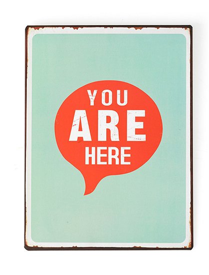 Metallschild You are here &#9733; Kundenbewertung "Sehr gut" &#9733; 10&euro; Rabatt für Neukunden &#9733; Schnell verschickt &#9733; Jetzt günstig kaufen bei car-Moebel.de