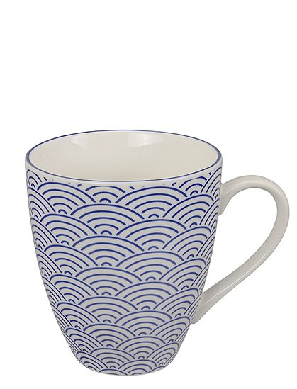 Henkelbecher blau / weiß von CNB Oriental &#9733; Kundenbewertung "Sehr gut" &#9733; 10&euro; Neukundenrabatt &#9733; Schnell verschickt &#9733; Jetzt kaufen bei car-Moebel.de