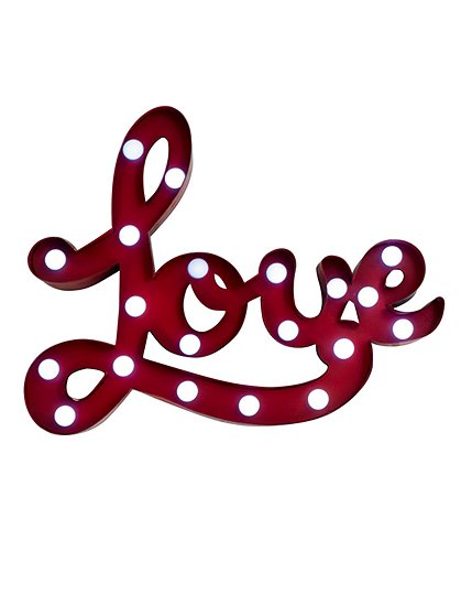 Wandlampe Love, Metall 1