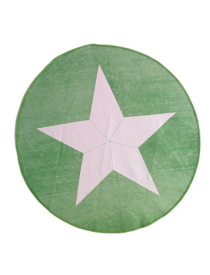 Teppich Stern, grün, Ø 120 &#9733; Kundenbewertung "Sehr gut" &#9733; 10&euro; Rabatt für Neukunden &#9733; Schnell verschickt &#9733; Jetzt günstig kaufen bei car-Moebel.de