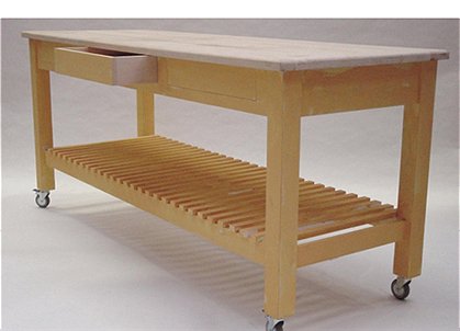 Gesindetisch mit Ablage 1