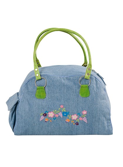 Jeanstasche mit Blumenstickerei &#9733; Kundenbewertung "Sehr gut" &#9733; 10&euro; Rabatt für Neukunden &#9733; Schnell verschickt &#9733; Günstig bei car-Moebel.de