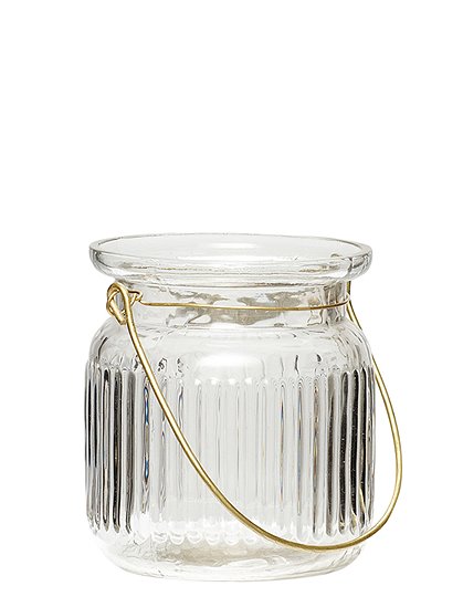 Windlicht geriffelt, flach von HÜBSCH Interior &#9733; Kundenbewertung "Sehr gut" &#9733; 10&euro; Neukundenrabatt &#9733; Schnell verschickt &#9733; Günstig bei car-Moebel.de