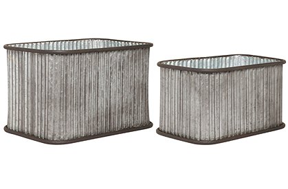 Metallkübel 2er Set von Ib Laursen &#9733; Kundenbewertung "Sehr gut" &#9733; 10&euro; Rabatt für Neukunden &#9733; Schnell verschickt &#9733; Günstig kaufen bei car-Moebel.de