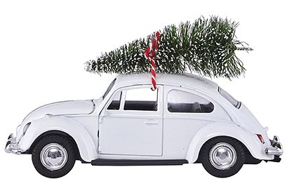 X-mas Oldtimer-Käfer mit Baum 1
