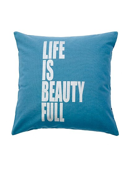 Kissenhülle life is beauty &#9733; Kundenbewertung "Sehr gut" &#9733; 10&euro; Rabatt für Neukunden &#9733; Schnell verschickt &#9733; Jetzt günstig kaufen bei car-Moebel.de