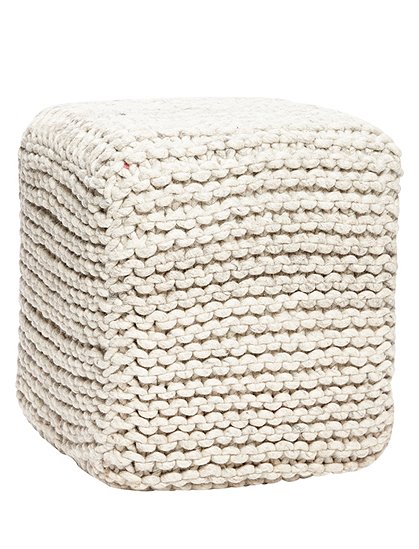 Pouf gestrickt von HÜBSCH Interior 1