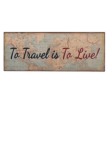 Metallschild Travel von Ib Laursen &#9733; Kundenbewertung "Sehr gut" &#9733; 10&euro; Rabatt für Neukunden &#9733; Schnell verschickt &#9733; Jetzt kaufen bei car-Moebel.de