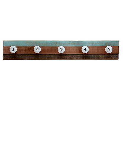 Garderobenleiste aus Holz mit Nummern 1-5 &#9733; Kundenbewertung "Sehr gut" &#9733; 10&euro; Rabatt für Neukunden &#9733; Schnell verschickt &#9733; Günstig bei car-Moebel.de!