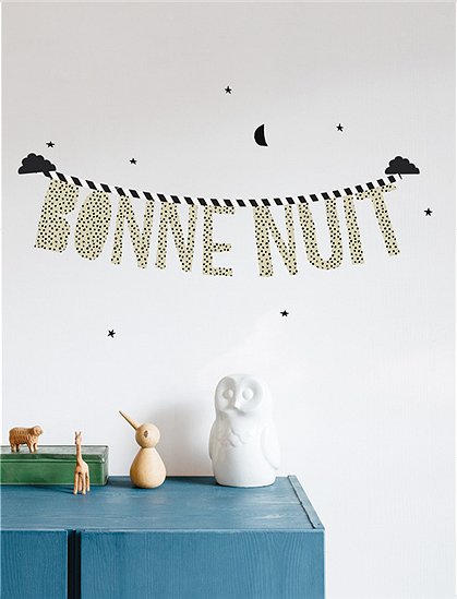 Wandsticker Bonne Nuit von Mimi Lou &#9733; Kundenbewertung "Sehr gut" &#9733; 10&euro; Rabatt für Neukunden &#9733; Schnell verschickt &#9733; Günstig bei car-Moebel.de