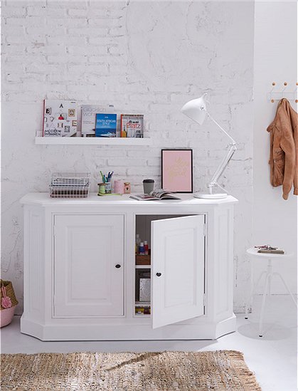 Tolle weiße Kommode aus Kiefernholz im Landhausstil &#9733; Kundenbewertung "Sehr gut" &#9733; 10&euro; Rabatt für Neukunden &#9733; Günstig bei car-Moebel.de