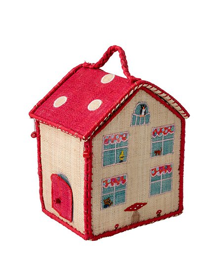 Spielzeugtasche Haus von rice &#9733; Kundenbewertung "Sehr gut" &#9733; 10&euro; Rabatt für Neukunden &#9733; Schnell verschickt &#9733; Günstig bei car-Moebel.de