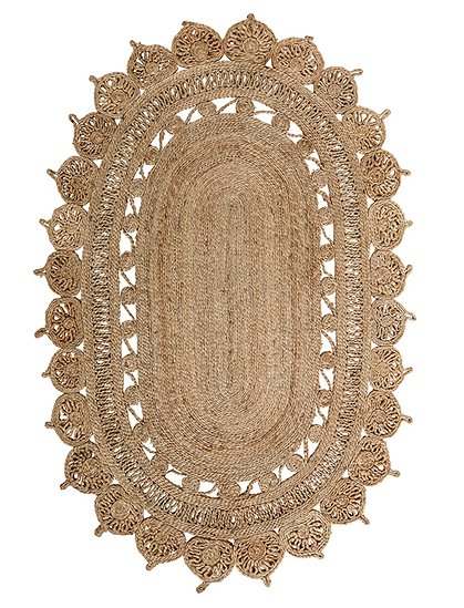 Juteteppich Kreismuster von Bloomingville &#9733; Kundenbewertung "Sehr gut" &#9733; 10&euro; Neukundenrabatt &#9733; Schnell verschickt &#9733; Günstig bei car-Moebel.de