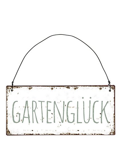 Metallschild Gartenglück von Ib Laursen &#9733; Kundenbewertung "Sehr gut" &#9733; 10&euro; Neukundenrabatt &#9733; Schnell verschickt &#9733; Günstig bei car-Moebel.de