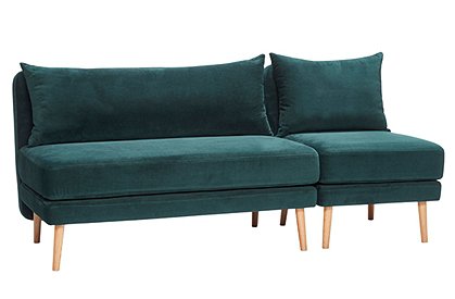 Sofa 2 Sitzer mit Sessel von HÜBSCH Interior &#9733; Kundenbewertung "Sehr gut" &#9733; 10&euro; Rabatt für Neukunden &#9733; Schnell verschickt &#9733; Günstig bei car-Moebel.de!