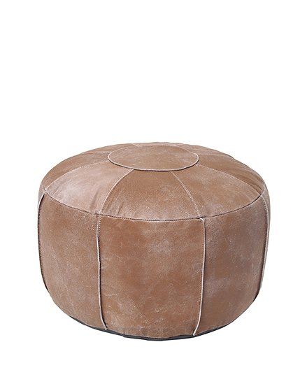 Pouf aus Leder von HKliving &#10003;Hocker &#10003;Neuheiten &#10003;Top Preise &#10003;schnell geliefert &#10003;10% auf Newsletter-Neuanmeldung