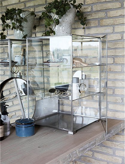 Vitrine/Beistelltisch,3 Fächer Nr:215 1