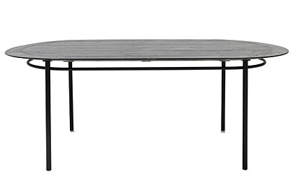 Ovaler Tisch von HK Living &#9733; Kundenbewertung "Sehr gut" &#9733; 10&euro; Rabatt für Neukunden &#9733; Schnell verschickt &#9733; Günstig bei car-Moebel.de