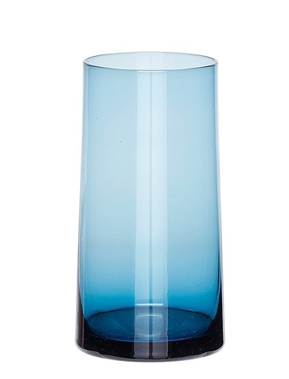 Blaue Glasvase von HÜBSCH Interior &#9733; Kundenbewertung "Sehr gut" &#9733; 10&euro; Neukundenrabatt &#9733; Schnell verschickt &#9733; Jetzt kaufen bei car-Moebel.de