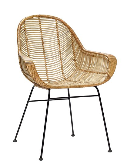 Rattanstuhl mit Armlehnen von HÜBSCH Interior  INTERIOR &#9733; Kundenbewertung "Sehr gut" &#9733; 10&euro; Neukundenrabatt &#9733; Jetzt kaufen bei car-Moebel.de