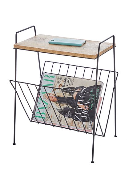 Zeitschriftenhalter aus Metall von MADAM STOLTZ &#9733; Kundenbewertung "Sehr gut" &#9733; 10&euro; Rabatt für Neukunden &#9733; Schnell verschickt &#9733; Günstig kaufen bei car-Moebel.de