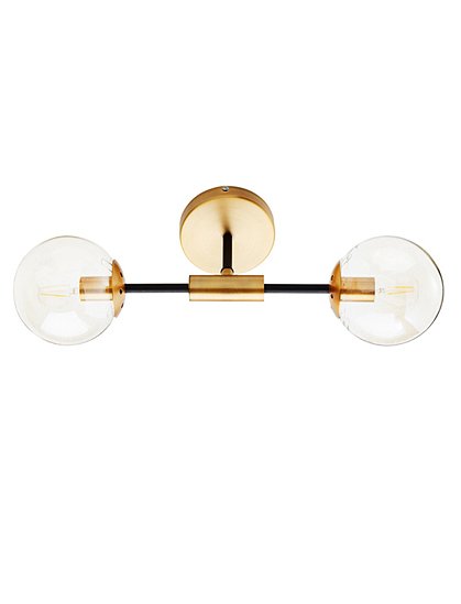 Doppelte Wandlampe von MADAM STOLTZ &#9733; Kundenbewertung "Sehr gut" &#9733; 10&euro; Rabatt für Neukunden &#9733; Schnell verschickt &#9733; Günstig bei car-Moebel.de