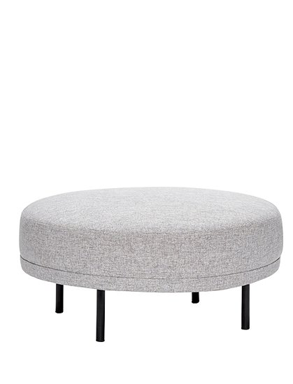 Polsterhocker grau von HÜBSCH Interior &#9733; Kundenbewertung "Sehr gut" &#9733; 10&euro; Rabatt für Neukunden &#9733; Schnell verschickt &#9733; Günstig bei car-Moebel.de!
