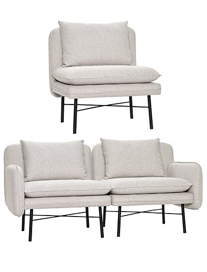 Sofa Modul von HÜBSCH Interior &#9733; Kundenbewertung "Sehr gut" &#9733; 10&euro; Rabatt für Neukunden &#9733; Schnell verschickt &#9733; Günstig bei car-Moebel.de